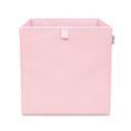 Oppbevaringsboks rosa 33x33x33 cm polyester Lifeney forfra