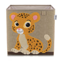 Oppbevaringsboks tiger brun 33x33x33 cm - Lifeney forfra