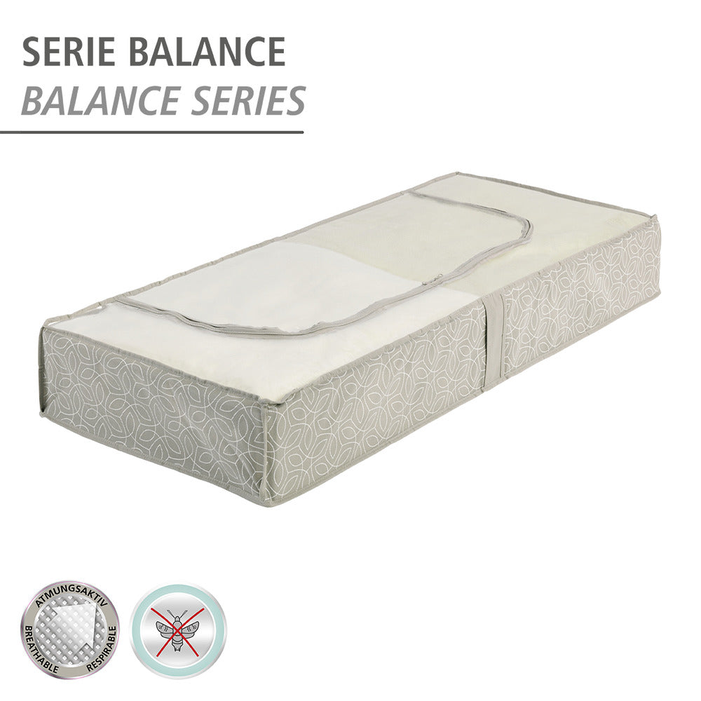 Oppbevaringsboks under seng Balance med vindu taupe bakside