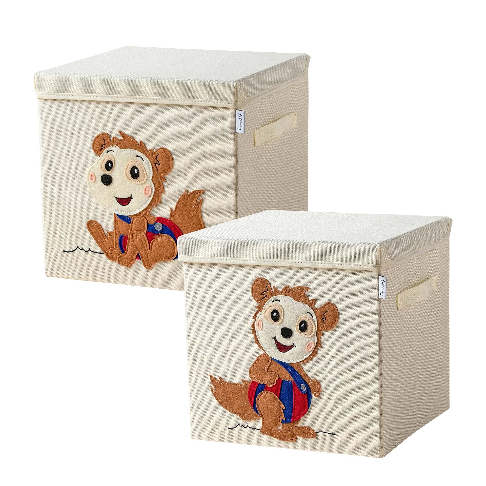 Oppbevaringsbokser sett Bobo 33x33x33 cm - Lifeney forfra