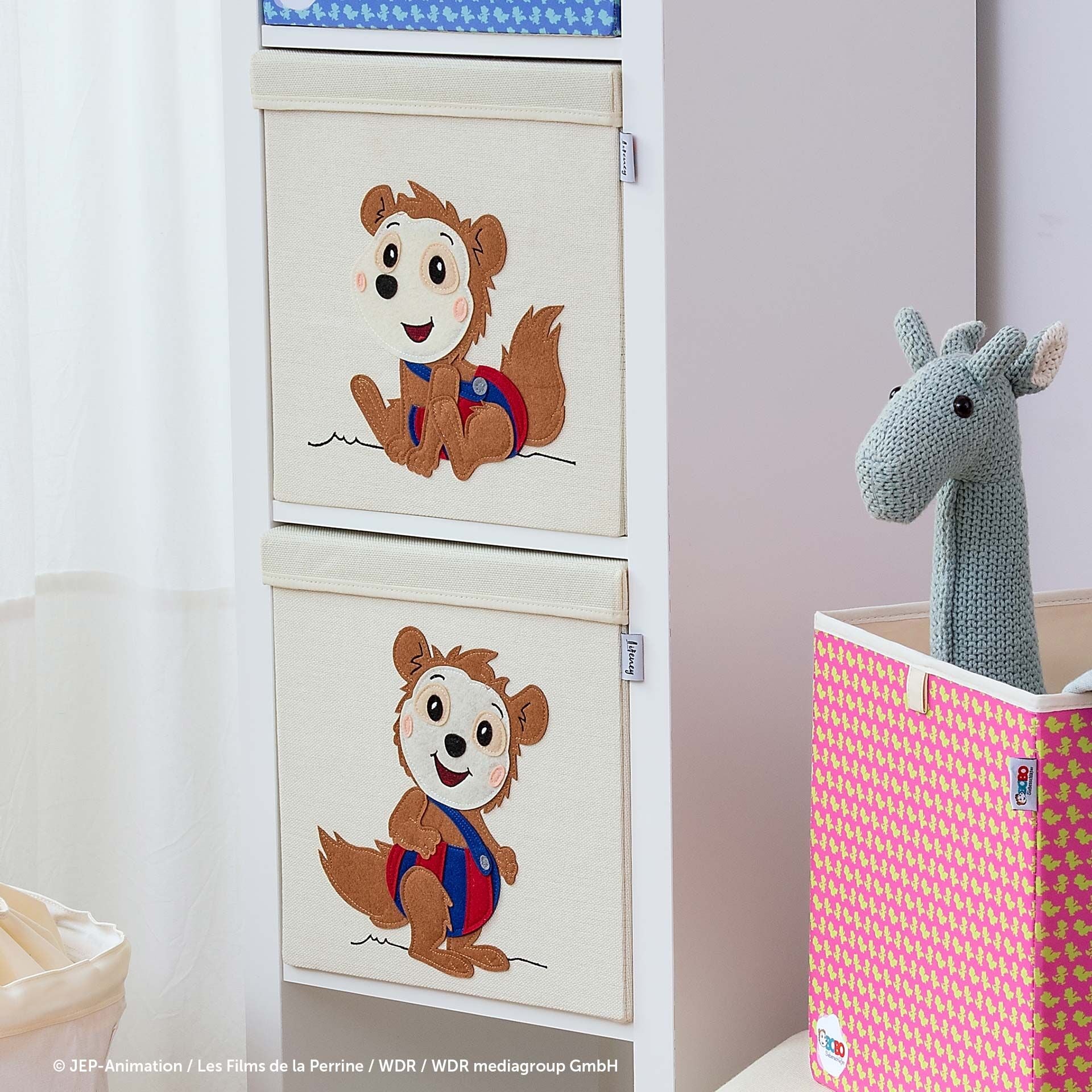 Oppbevaringsbokser sett Bobo 33x33x33 cm - Lifeney bakside