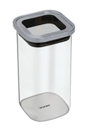 Oppbevaringsglass med lokk 1,4 L glass med silikontetning forfra