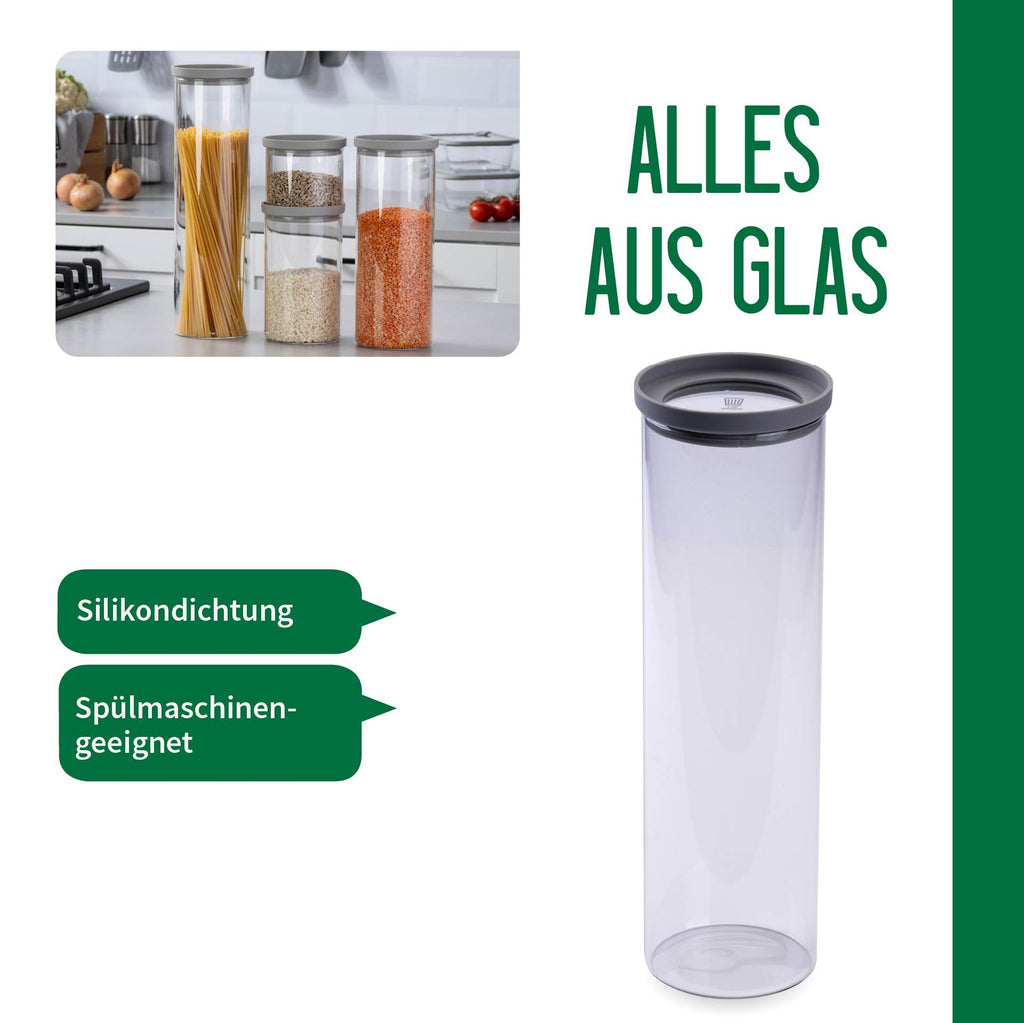 Oppbevaringsglass med glasslokk 2 L - Chefkoch trifft Fackelmann detalj av silikonpakning