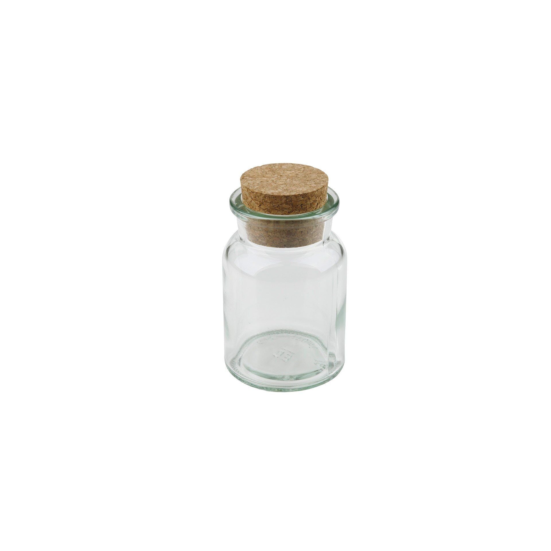 Oppbevaringsglass med korklokk 170 ml Ø6 cm forfra