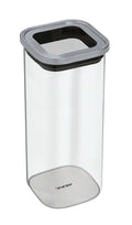 Oppbevaringsglass med lokk 1,8 L glass med silikontetning forfra