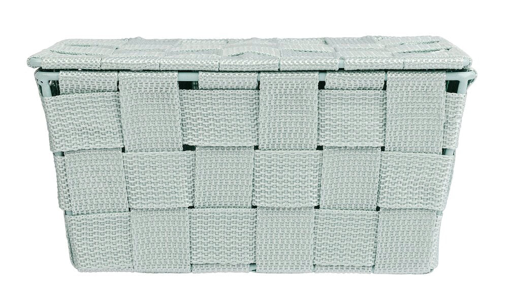 Detalj av Oppbevaringskurv med lokk Adria mint plast Wenko