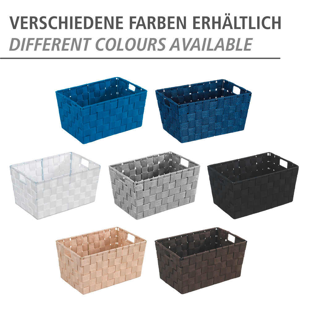 Oppbevaringskurv Adria S beige flettet plast - WENKO nærbilde av materiale