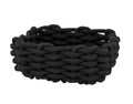 Oppbevaringskurv bad Melara M bomull svart forfra