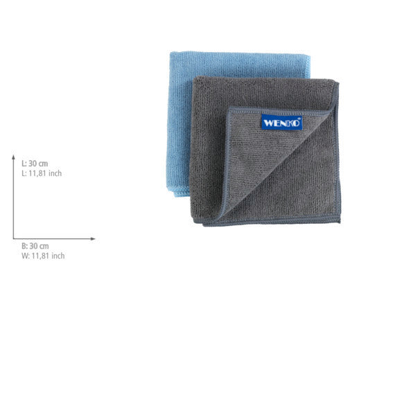 Oppvaskklut mikrofiber grå 2-pack - Wenko pakket