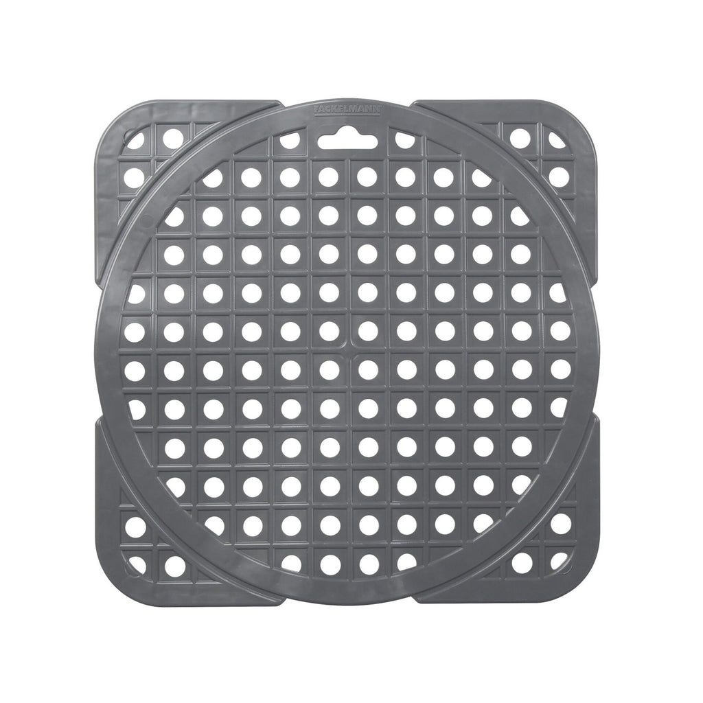 Oppvaskkummatte plast grå 30×30 cm - Fackelmann forfra