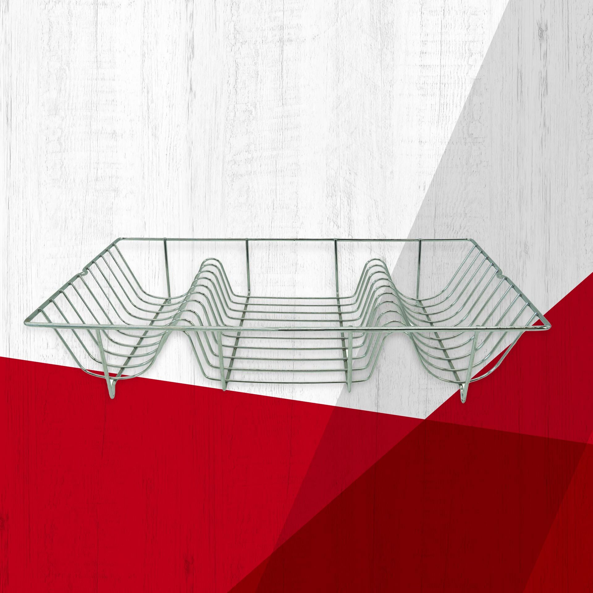 Oppvaskkurv forkrommet 48x30 cm - Fackelmann detalj