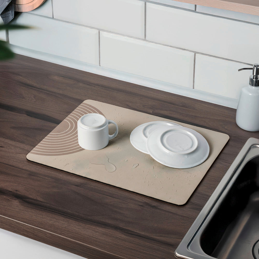 Oppvaskmatte Dima beige 40x30 cm bakside