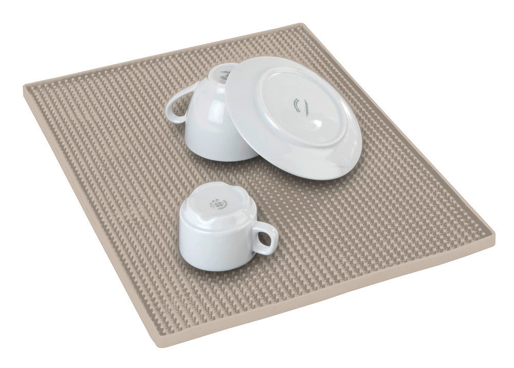 Oppvaskmatte Maxi beige plast 40x30 cm forfra