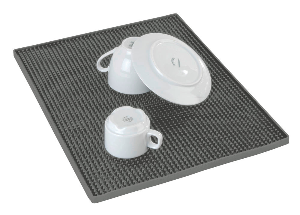 Oppvaskmatte Maxi grå 40 x 30 cm med noppstruktur for oppvask