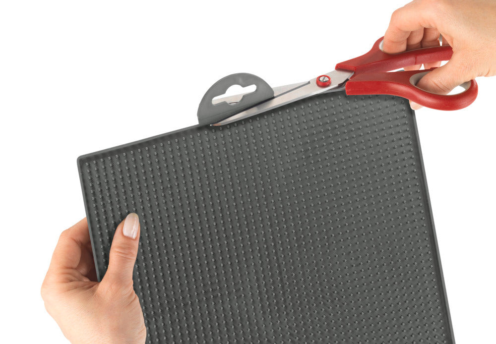 Oppvaskmatte Maxi grå 40 x 30 cm med ventilasjon og noppstruktur