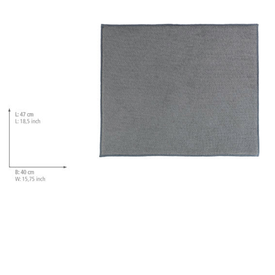 Oppvaskmatte mikrofiber grå 47×40 cm - Wenko