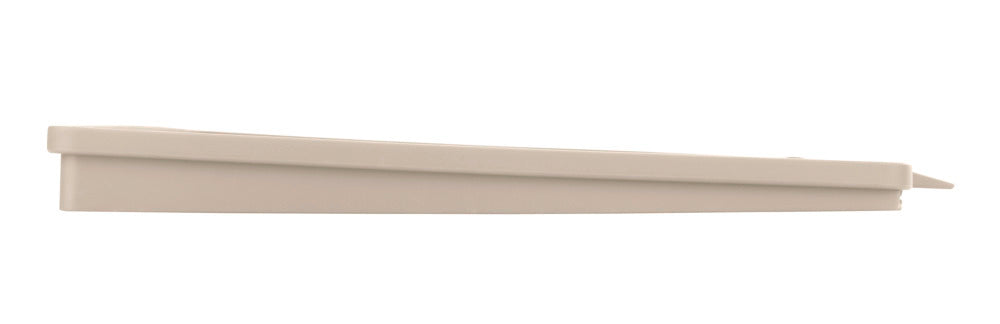 Oppvaskmatte Nelia beige plast kantdetalj