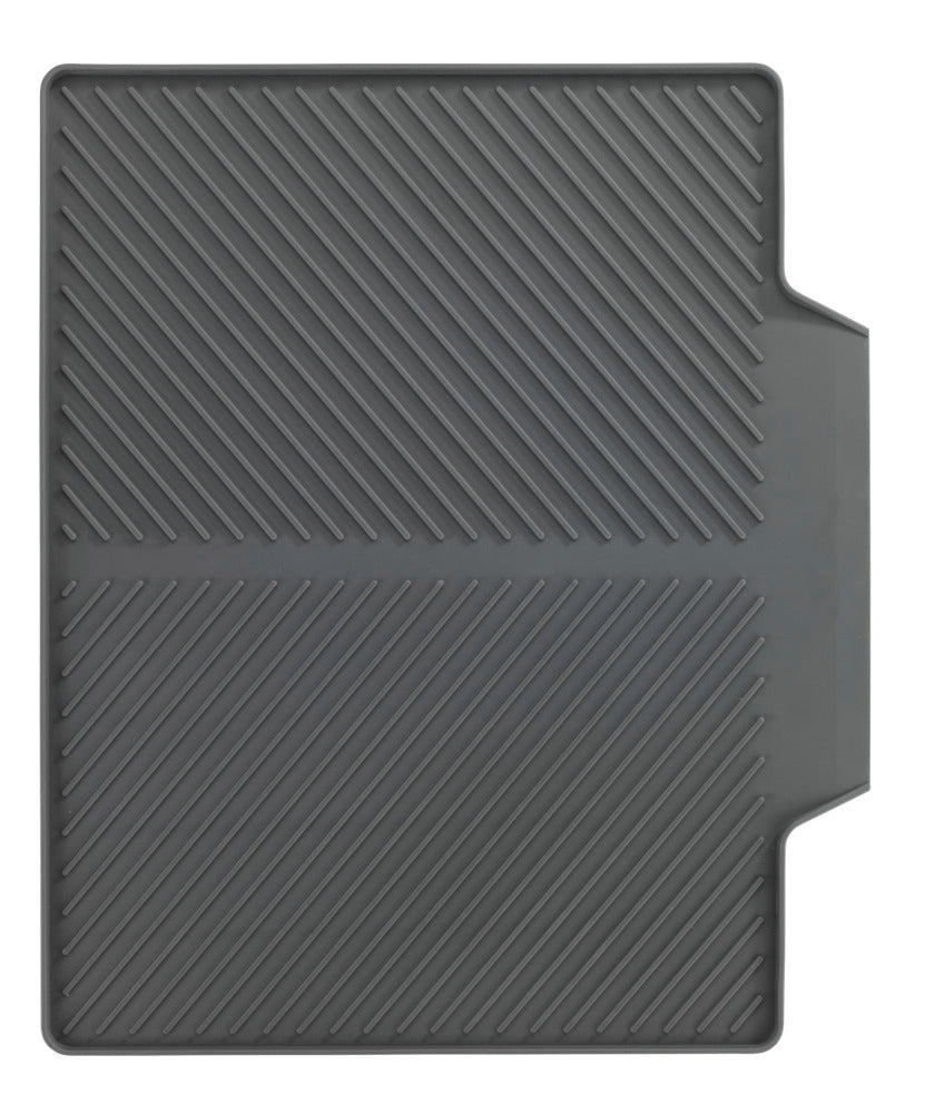 Oppvaskmatte Nelia Maxi 40x35 cm grå gummi skrå vinkel