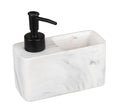 Oppvaskmiddeldispenser marmor med svamprom polyresin forfra