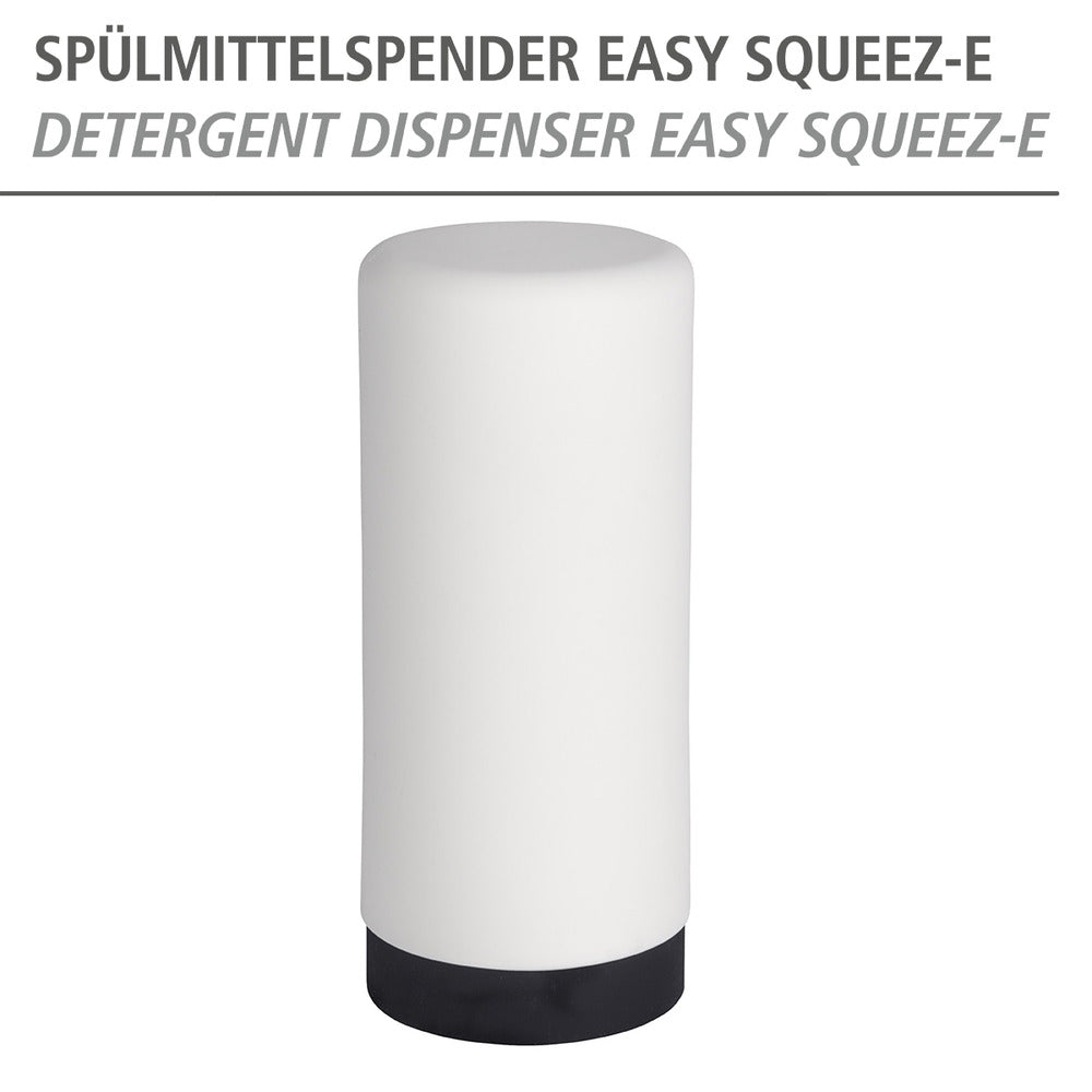 Detalj av silikonmaterialet på oppvaskmiddeldispenser hvit 250 ml Easy Squeez-e
