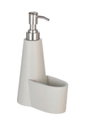 Oppvaskmiddeldispenser SIMRA med svampeholder 0,3 L krem forside