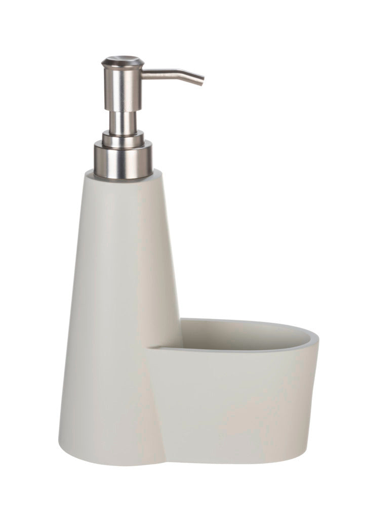 Oppvaskmiddeldispenser SIMRA med svampeholder 0,3 L krem bakside