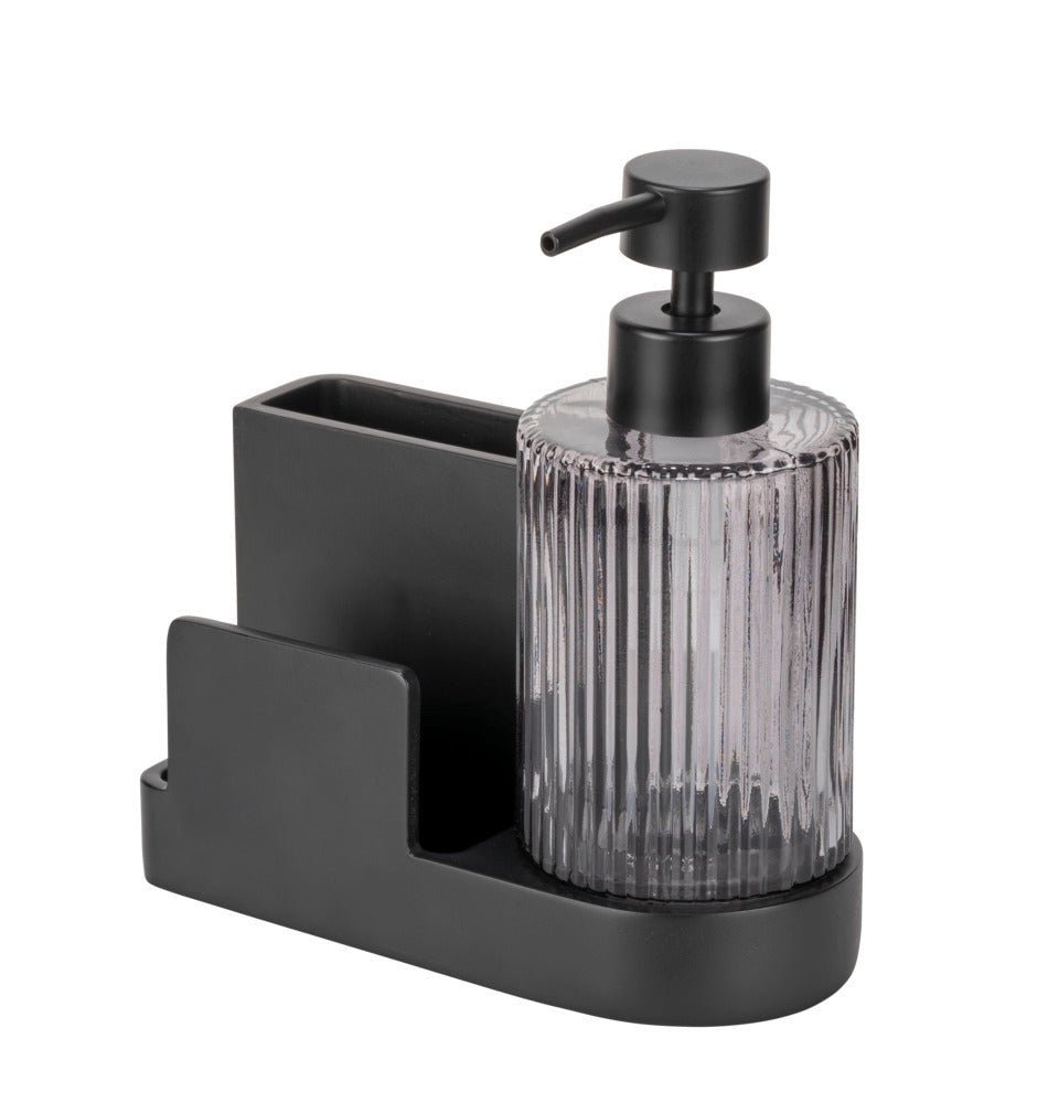 Oppvaskorganiserer polyresin svart 16x17x7,5 cm sidebilde