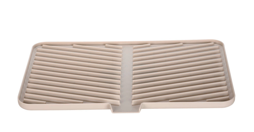 Nærbilde av avtakbart rist på oppvaskstativ beige plast 43x31 cm