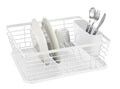 Oppvaskstativ Drip hvit metall/plast 36x15x30 cm forfra