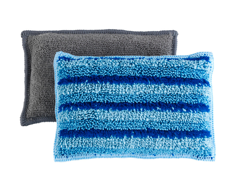 Oppvasksvamp mikrofiber grå 2-pack Wenko forfra