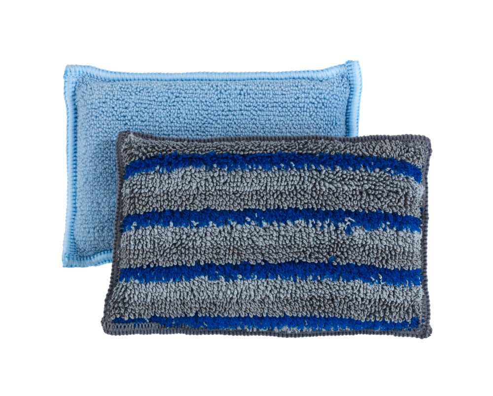 Oppvasksvamp mikrofiber grå 2-pack Wenko bakside