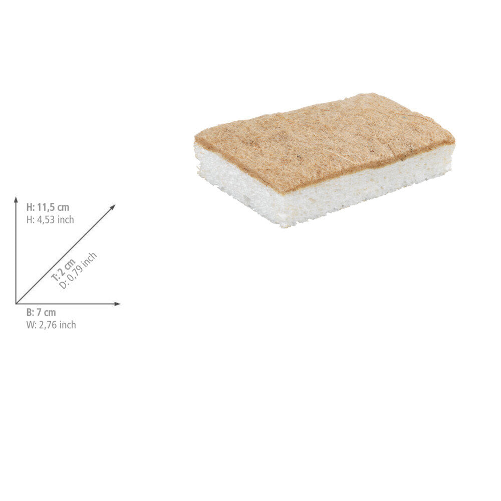 Oppvasksvamp naturfiber 2-delt sett - Wenko i bruk på kjøkken