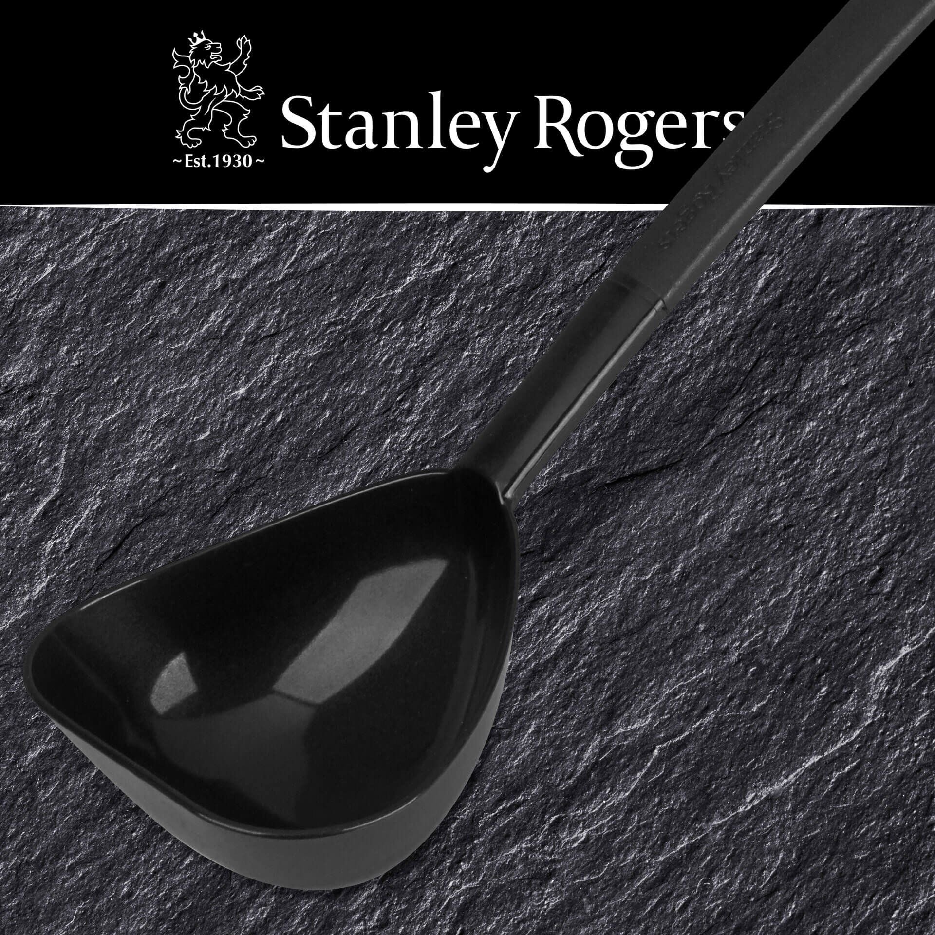 Øse 33 cm non-stick-vennlig svart - Stanley Rogers montert på kjøkken