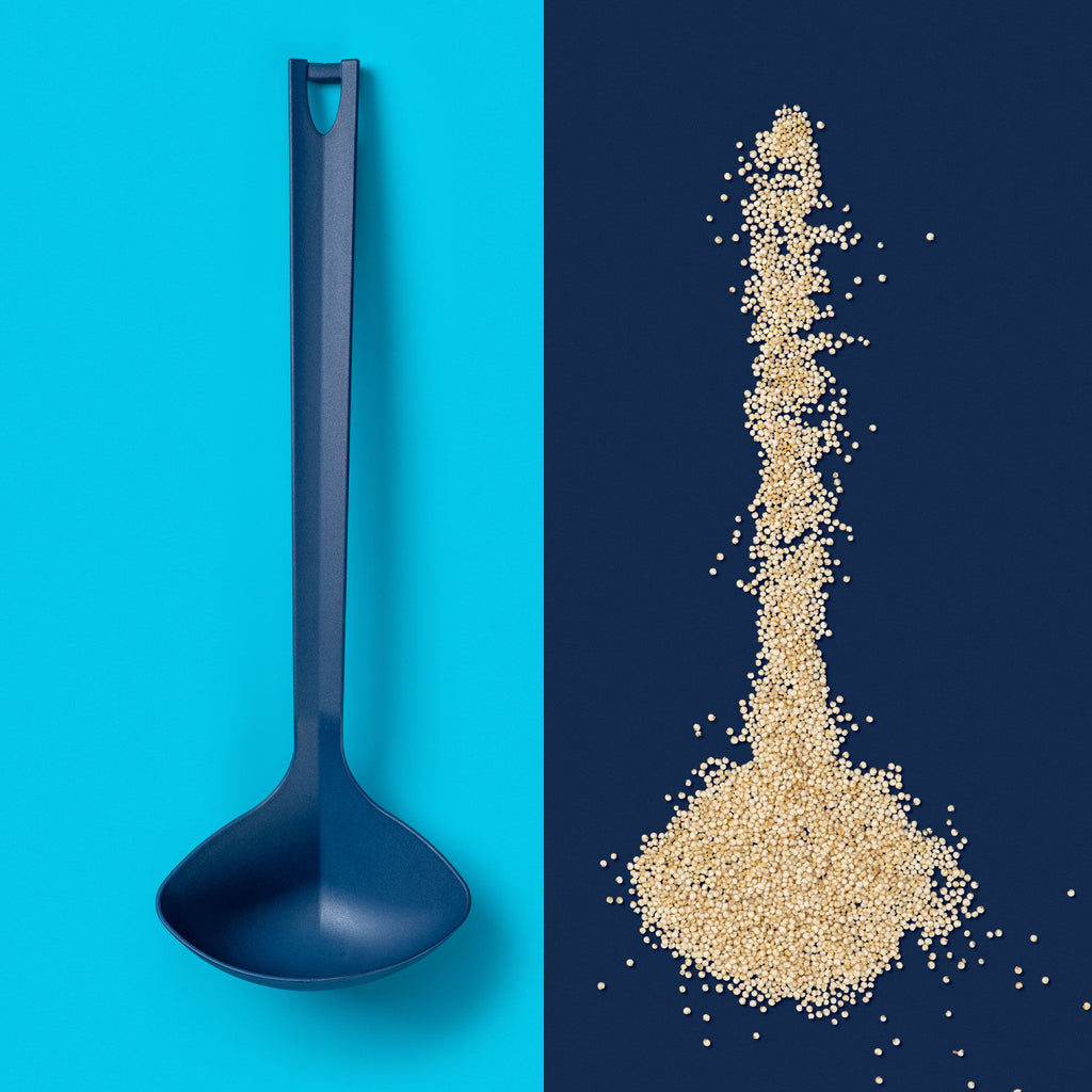 Øse plast blå 32 cm - Tasty bakside