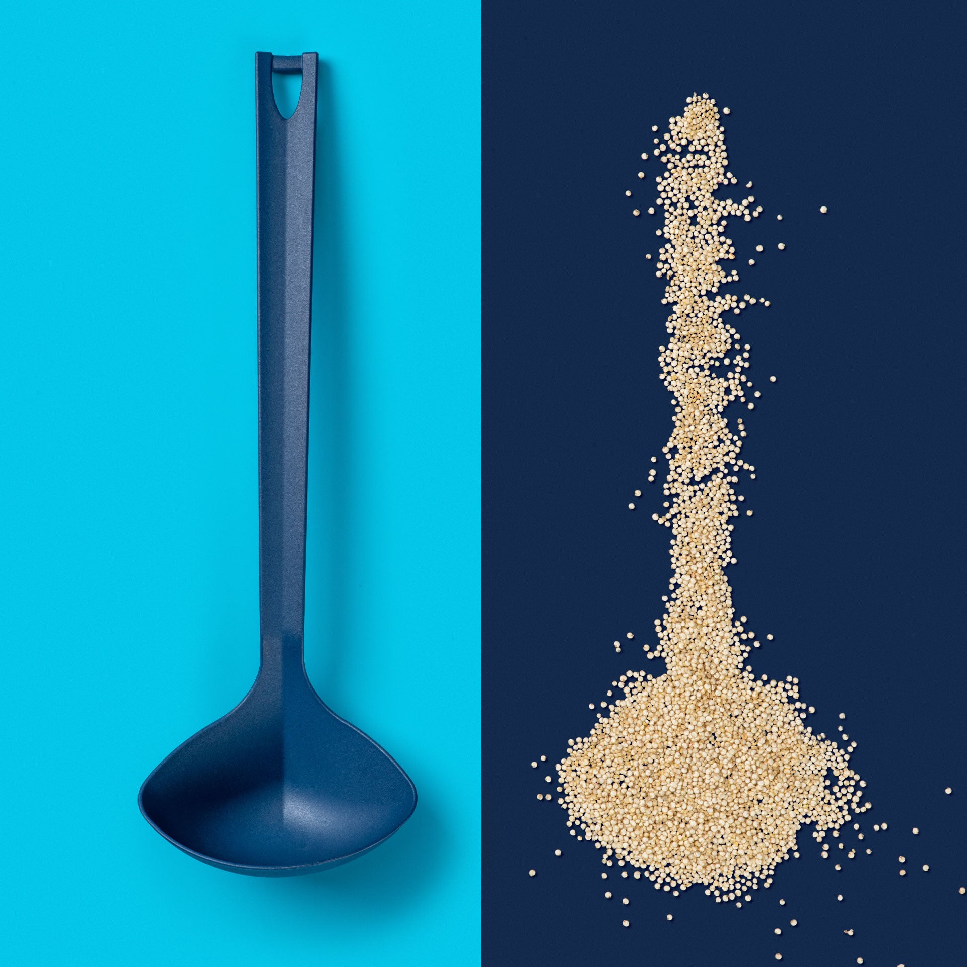 Øse plast blå 32 cm - Tasty bakside