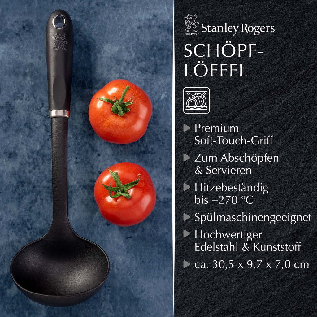 Øse Pride 30 cm varmebestandig soft-touch liggende