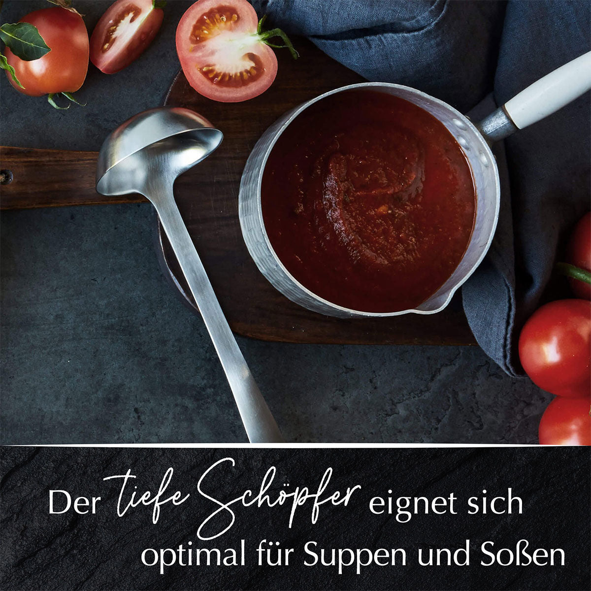 Opphengs-øye på Øse rustfritt stål 32 cm satinfinish - Stanley Rogers