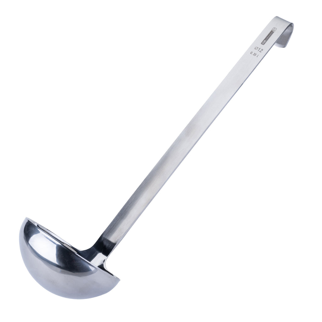 Øse rustfritt stål 46 cm 350 ml - FMprofessional forfra