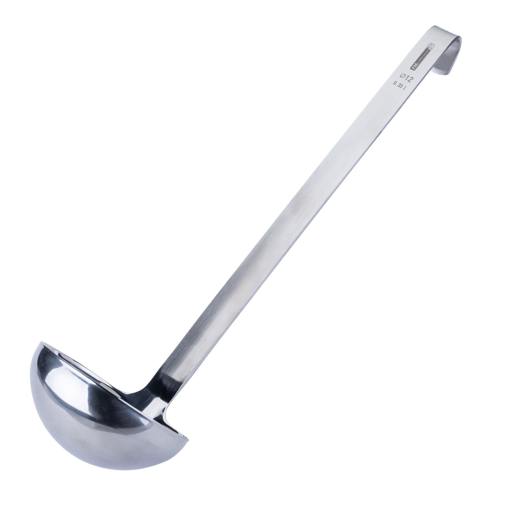 Øse rustfritt stål 46 cm 350 ml - FMprofessional forfra