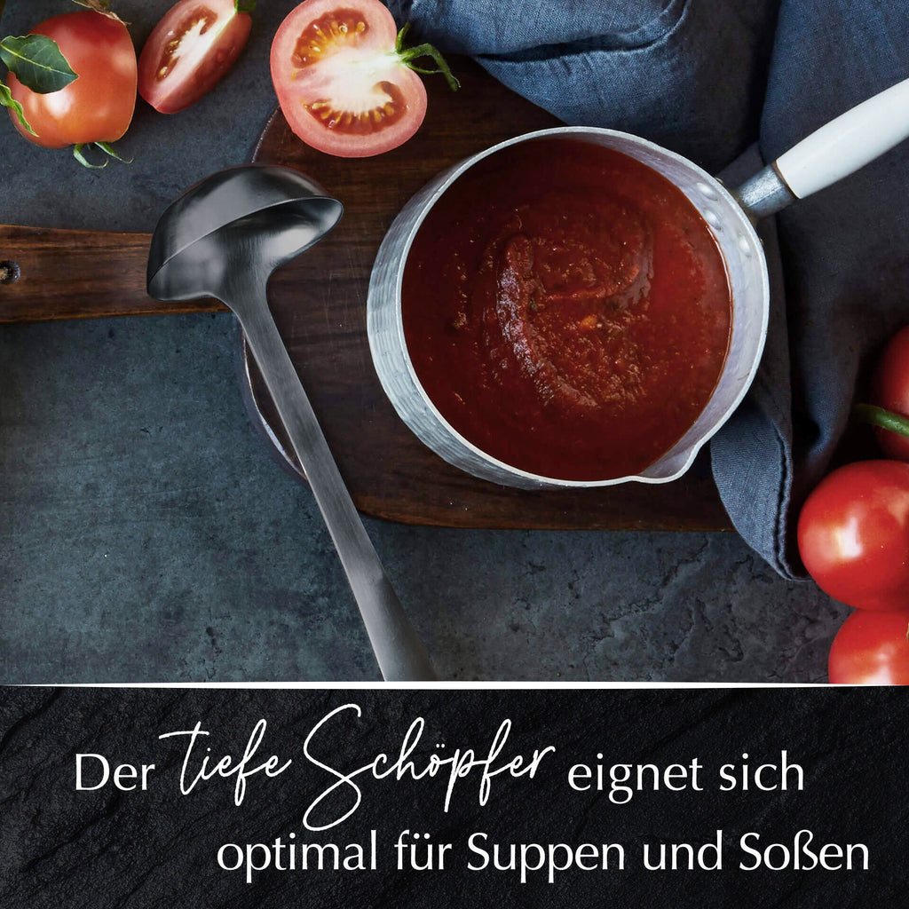 Nærbilde av øye for oppheng på Øse svart rustfritt stål 32 cm - Stanley Rogers