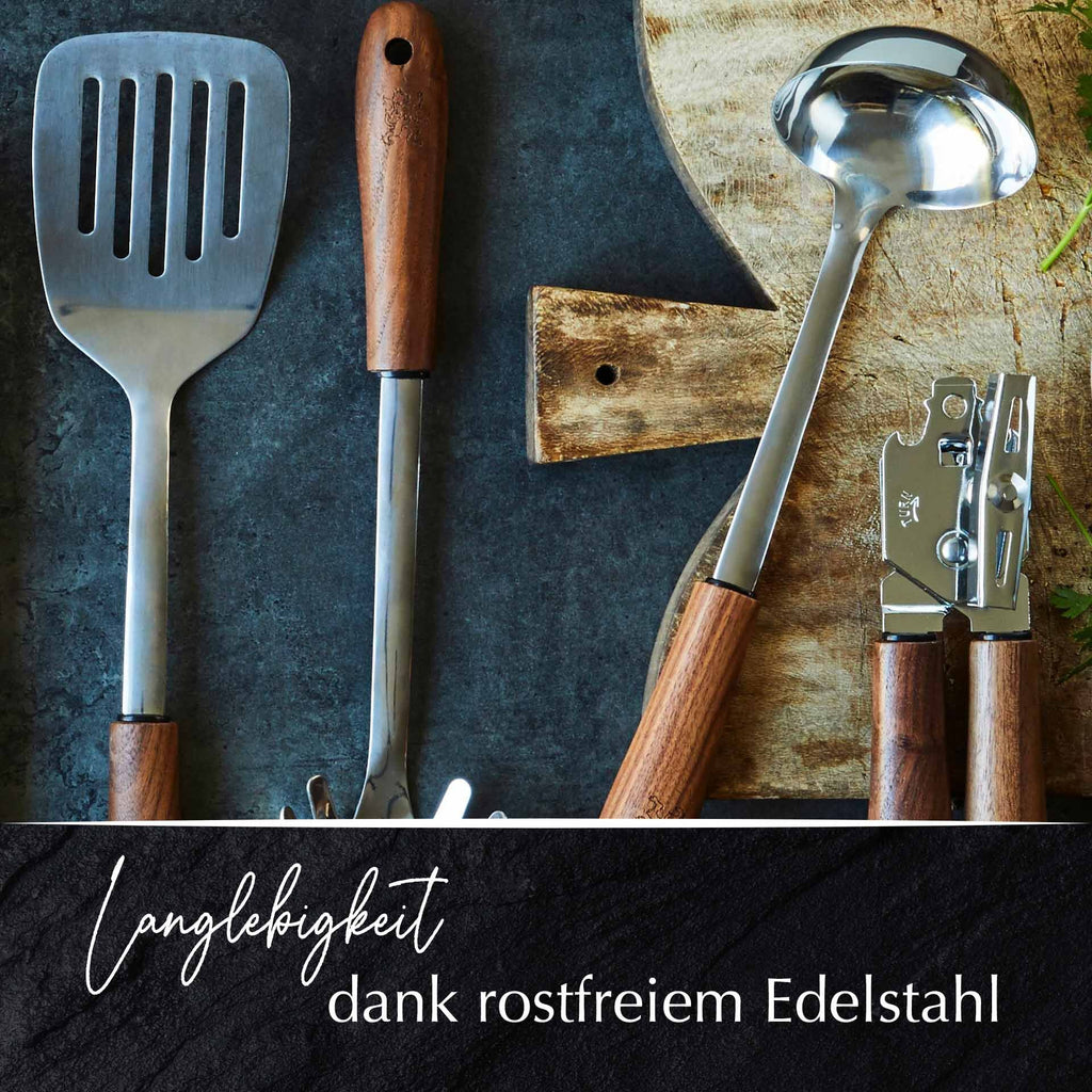 Øse valnøttre og rustfritt stål 29 cm Black Walnut - Stanley Rogers montert på krok