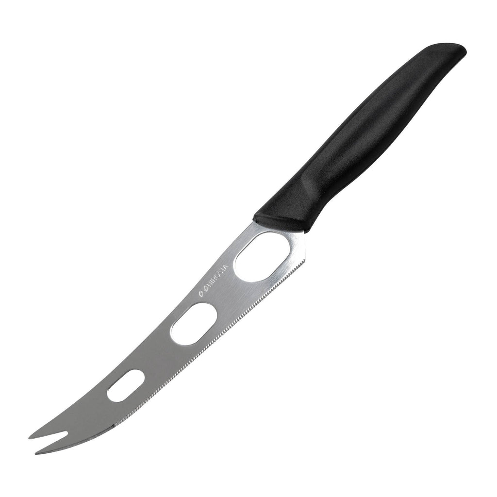 Ostekniv 23 cm svart rustfritt stål - Nirosta forfra