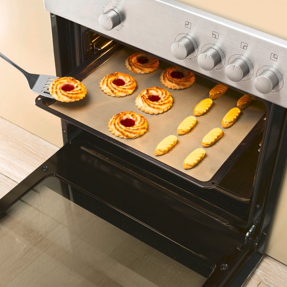 Detalj av ovnsbeskyttelsesmatte non-stick brun 33 x 45 cm - WENKO