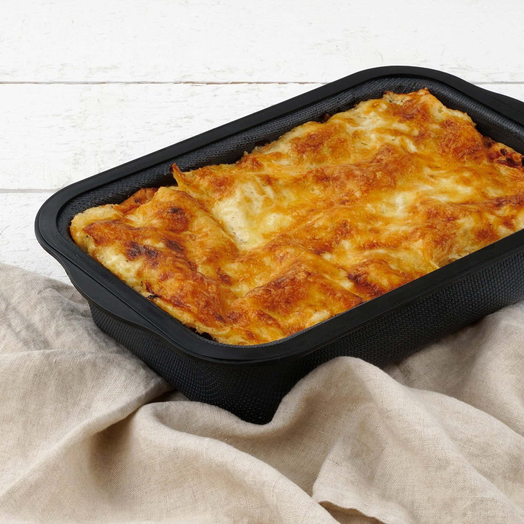 Detalj av silikonmaterialet på ovnsform lasagne silikon glassfiber 28x18 cm Excellence - Zenker