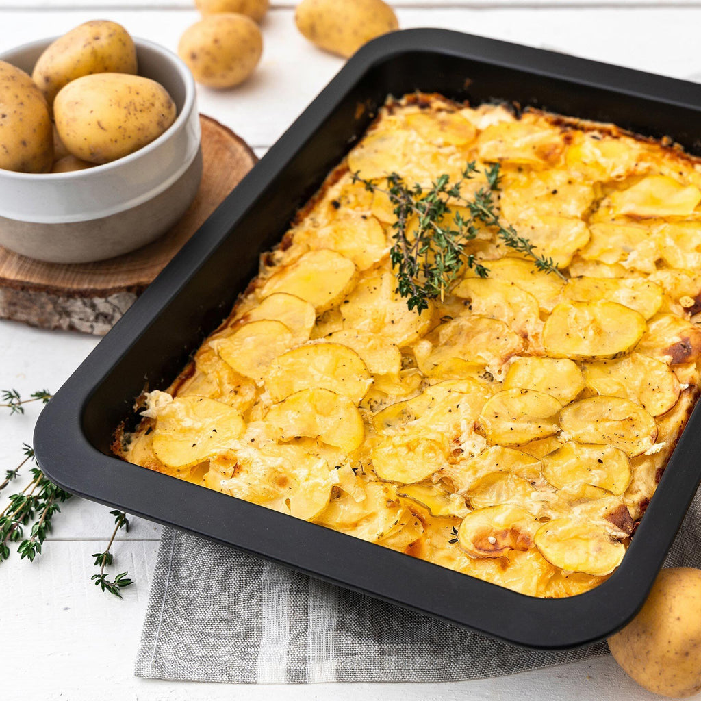 Ovnsform non-stick 40x29 cm ekstra dyp varmebestandig til 230°C - Zenker bakside