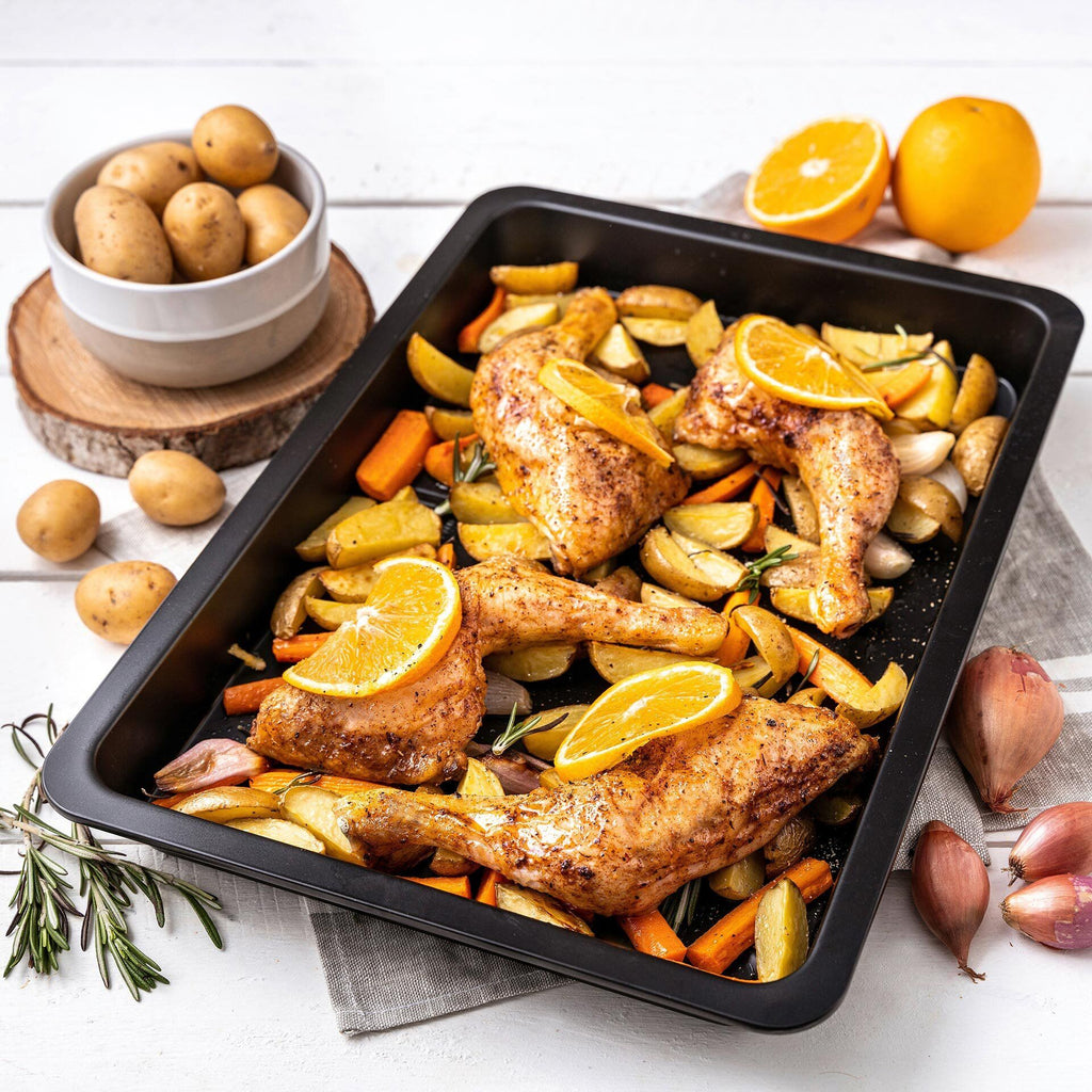 Bakside av Ovnsform non-stick 42x29 cm dyp til grilling og grateng fra Zenker