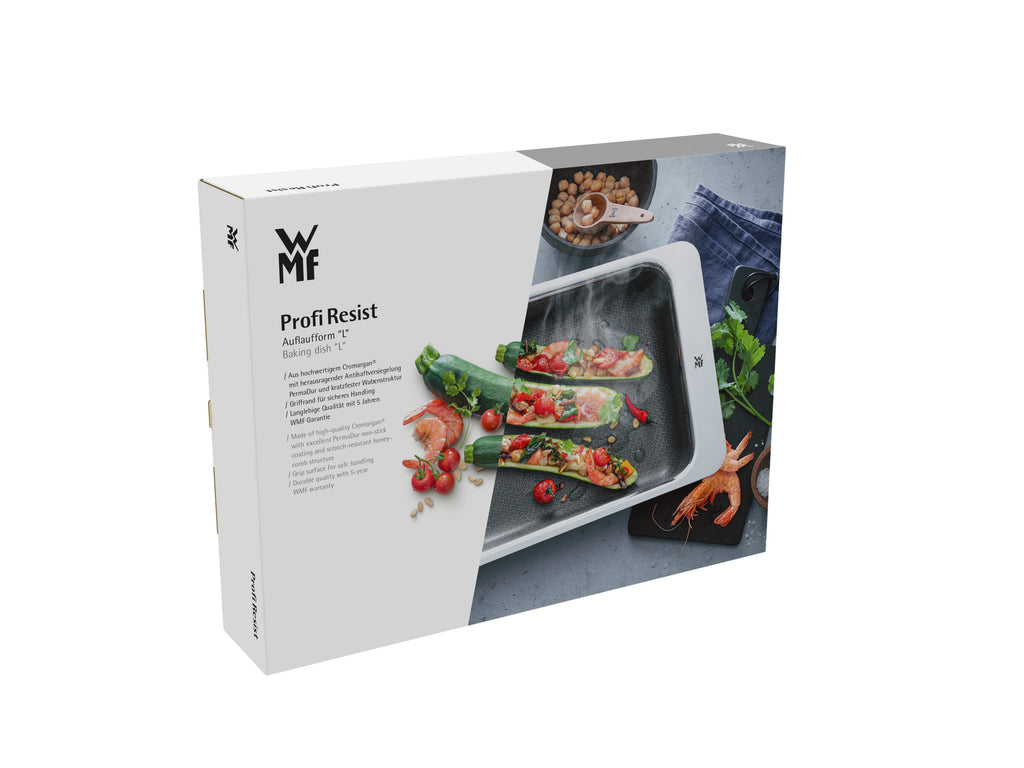 Ovnsform rustfritt stål non-stick 39×30 cm Profi Resist med elegant polert finish