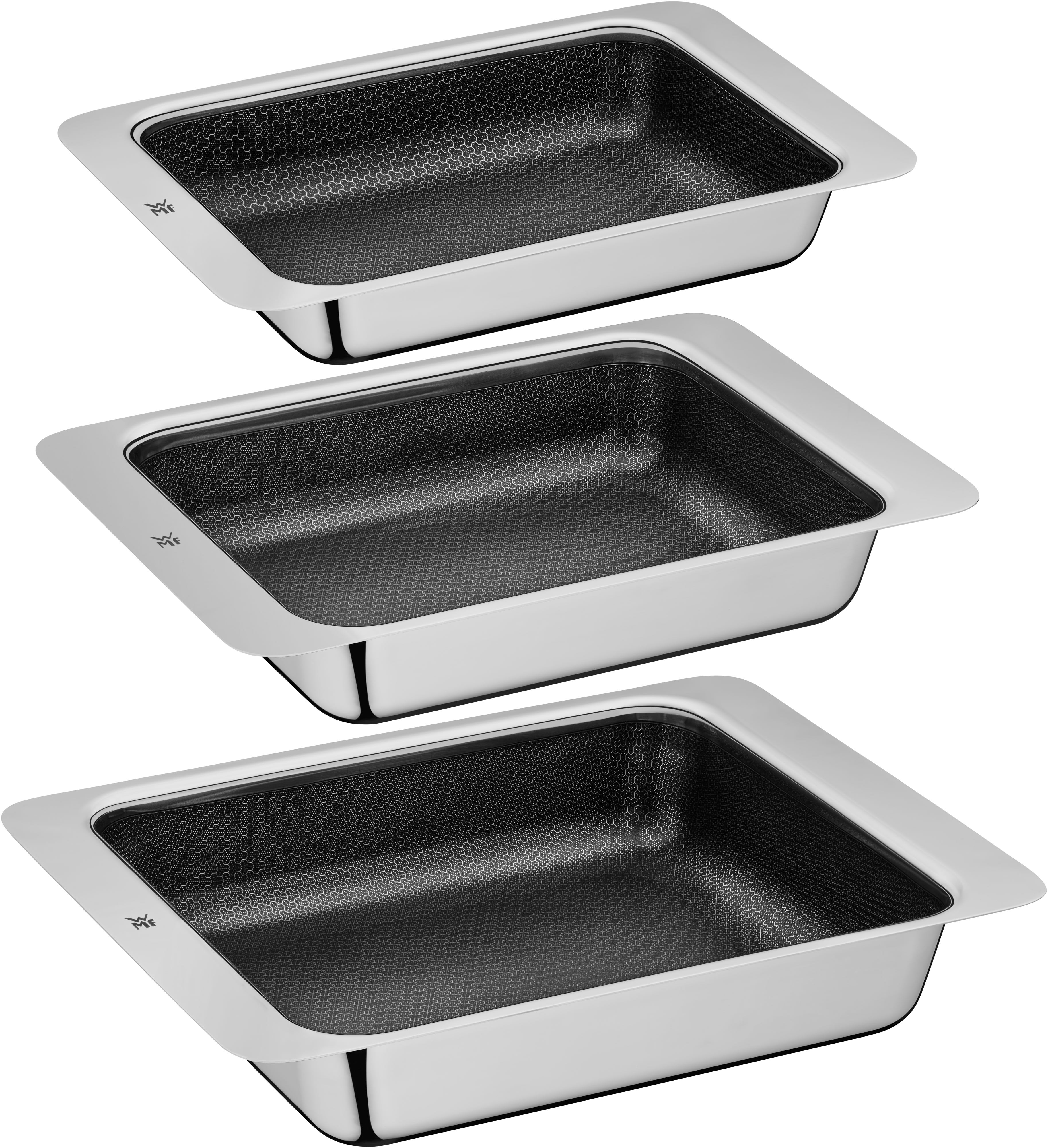 Ovnsform sett 3-delt rustfritt stål non-stick Profi Resist - WMF bakside