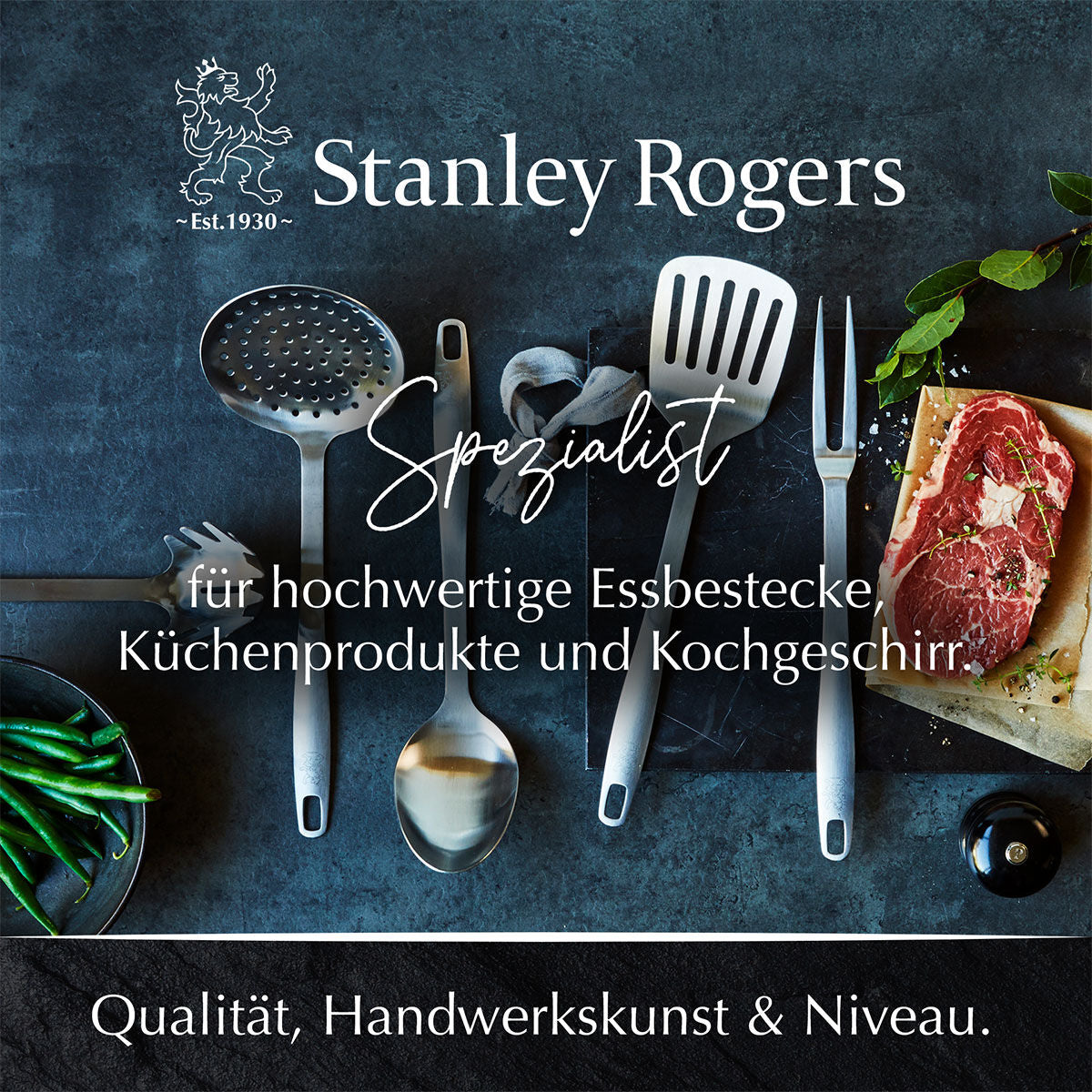 Pastaskje 31 cm rustfritt stål satinfinish - Stanley Rogers i oppvaskmaskin