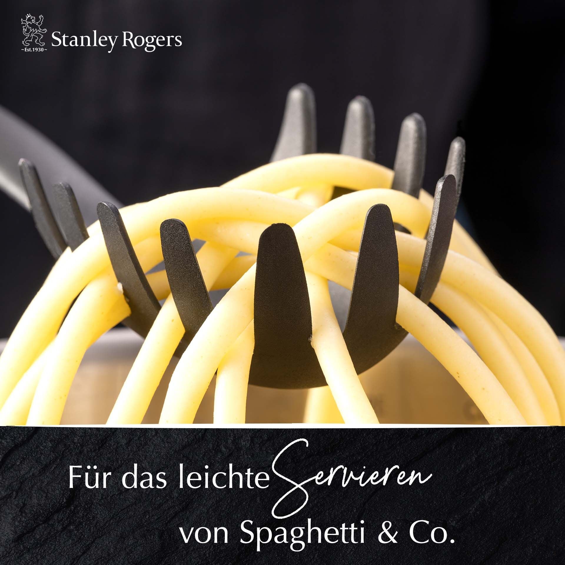 Pastaskje Pride 30 cm non-stick nylon - Stanley Rogers i bruk med pasta